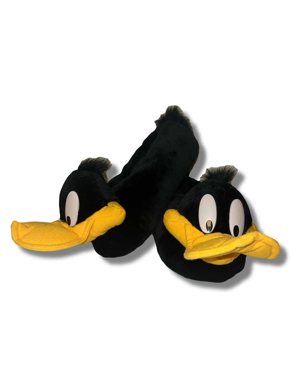 Vtg 1999 Daffy Duck Plush Slippers